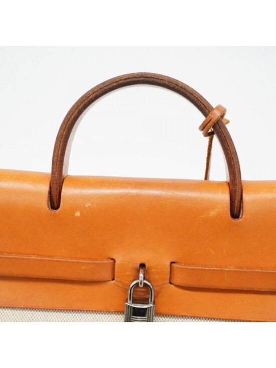 Hermes Backpack Herbag a Dos PM Toile Ash Natural Silver main image 6